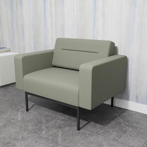 Lesro Darsey Collection 750 lb. Capacity Welded Steel Frame Bariatric Guest Reception Chair