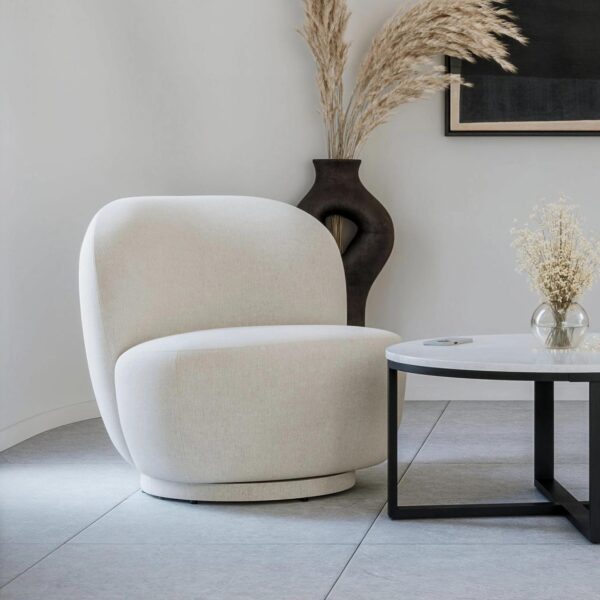 Office Source Aria Upholstered Modern Swivel Lounge Chair