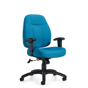Offices To Go Mid Back Tilter Chair with Arms