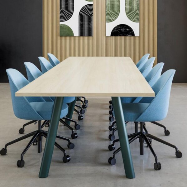 SurfaceWorks Journey Collection Rectangular 2-Piece Top Conference Room Table