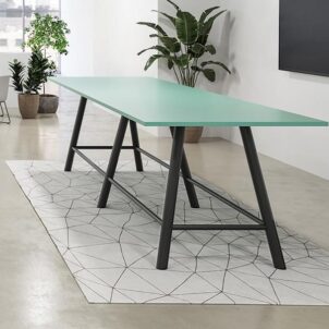 SurfaceWorks Journey Collection Rectangular Standing Height Conference Room Table
