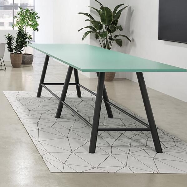 SurfaceWorks Journey Collection Rectangular Standing Height Conference Room Table