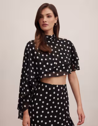 Forever New chiffon asymmetric co-ord