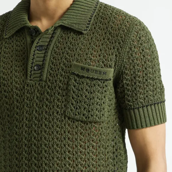 Open Stitch Polo