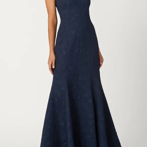 Midnight Paisley Jacquard Wilson Dress