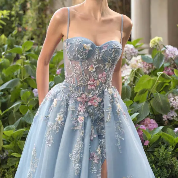 Graceful Sweetheart Neckline Long Embellished