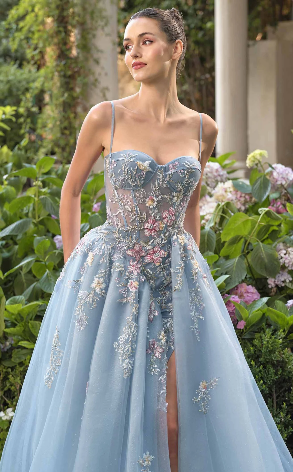 Graceful Sweetheart Neckline Long Embellished