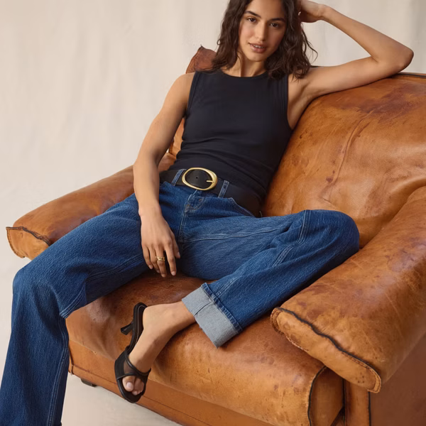Low Rise 90s Relaxed Cuffed Hem Jean