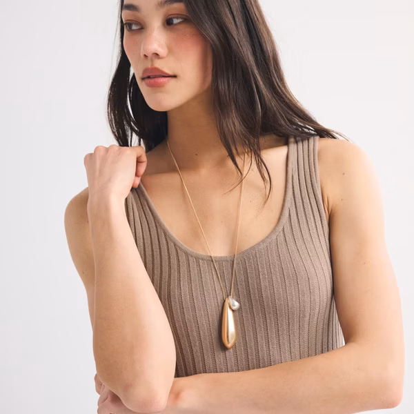 Pleated Maxi Sweater Dress