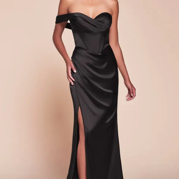 Tony Scoop Neckline Floor-length Dress