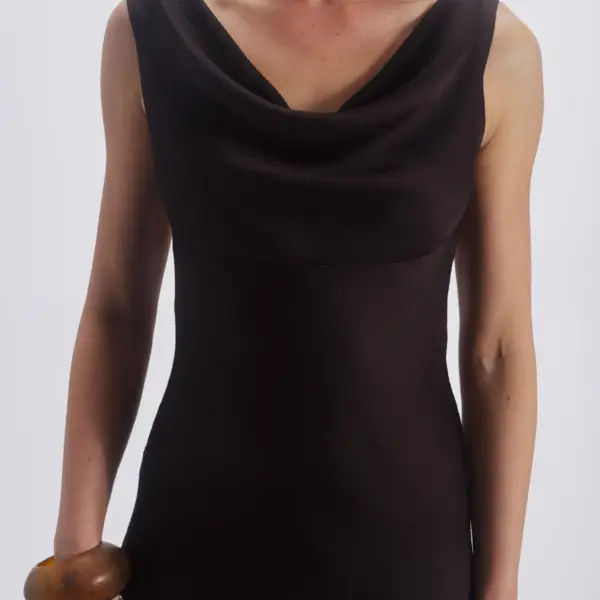 Bias Cut Streamer Dress