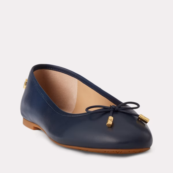 Jayna Nappa Leather Flat