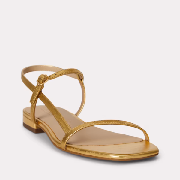 Lainee Metallic Nappa Leather Sandal