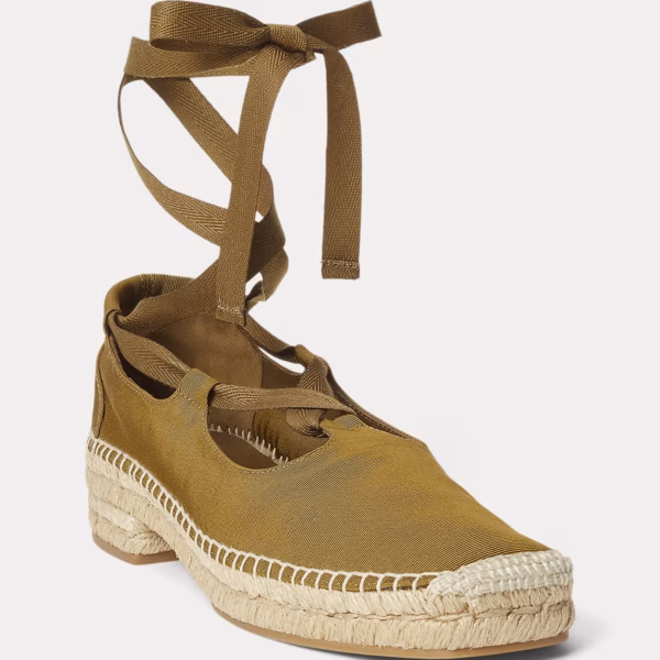 Grosgrain Lace-Up Espadrille