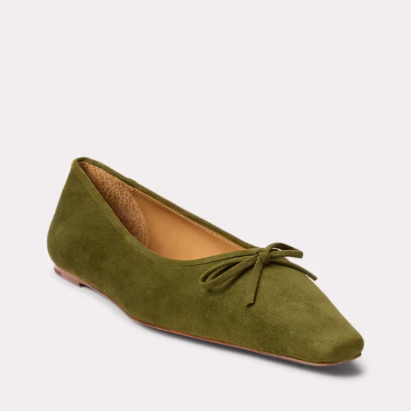 Suede Pointed Ballet Flat