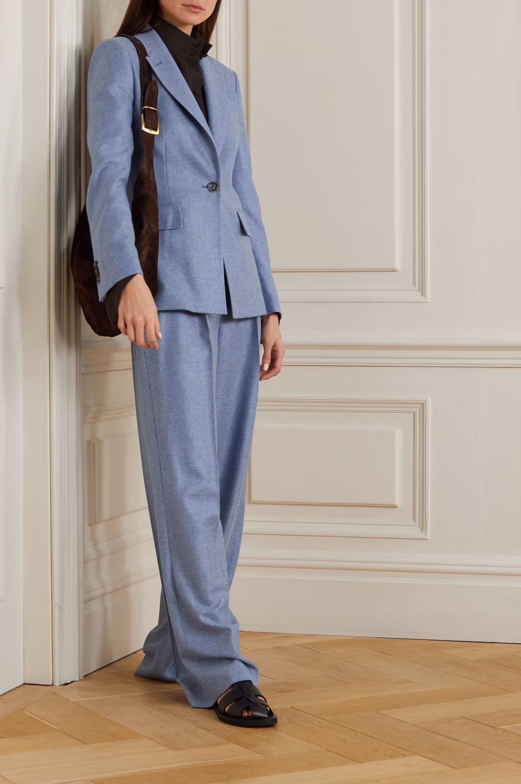 Dorina cashmere-flannel blazer