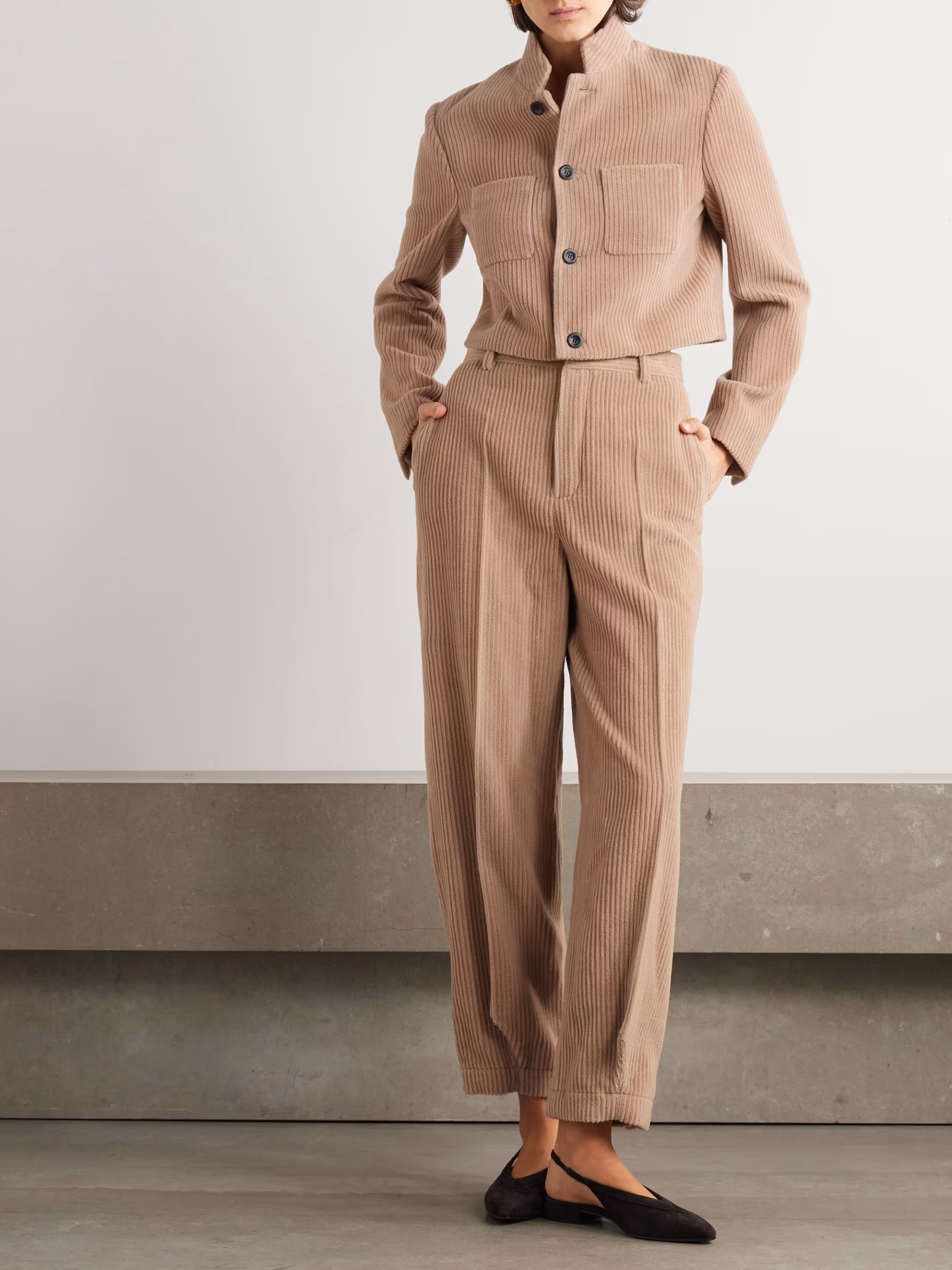 Cashmere-corduroy jacket