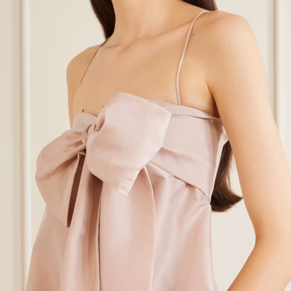 Bailey bow-detailed taffeta gown