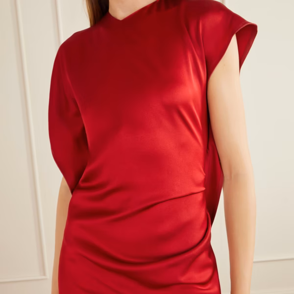 Satin midi dress