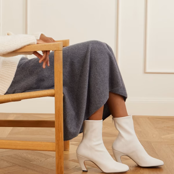 Mica leather ankle boots