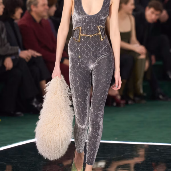 Crystal-embellished velvet jumpsuit