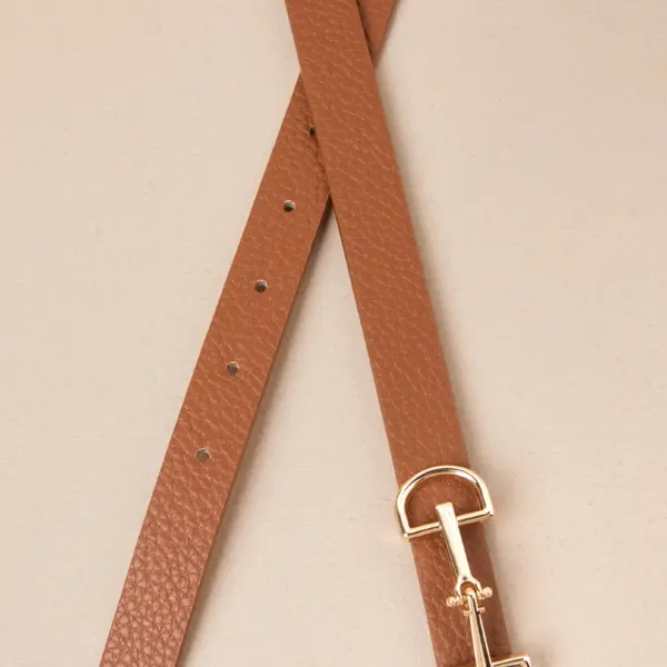 Immensely Perfect Brown Horsebit Buckle Belt
