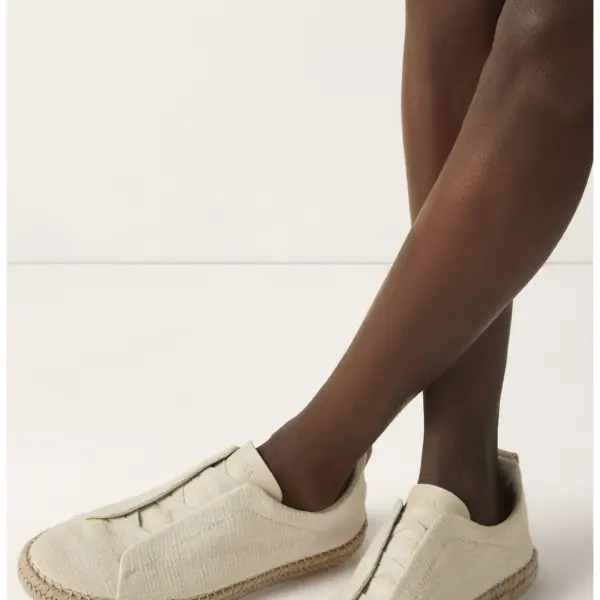 Linen & Leather Blend Triple Stitch™ Espadrille