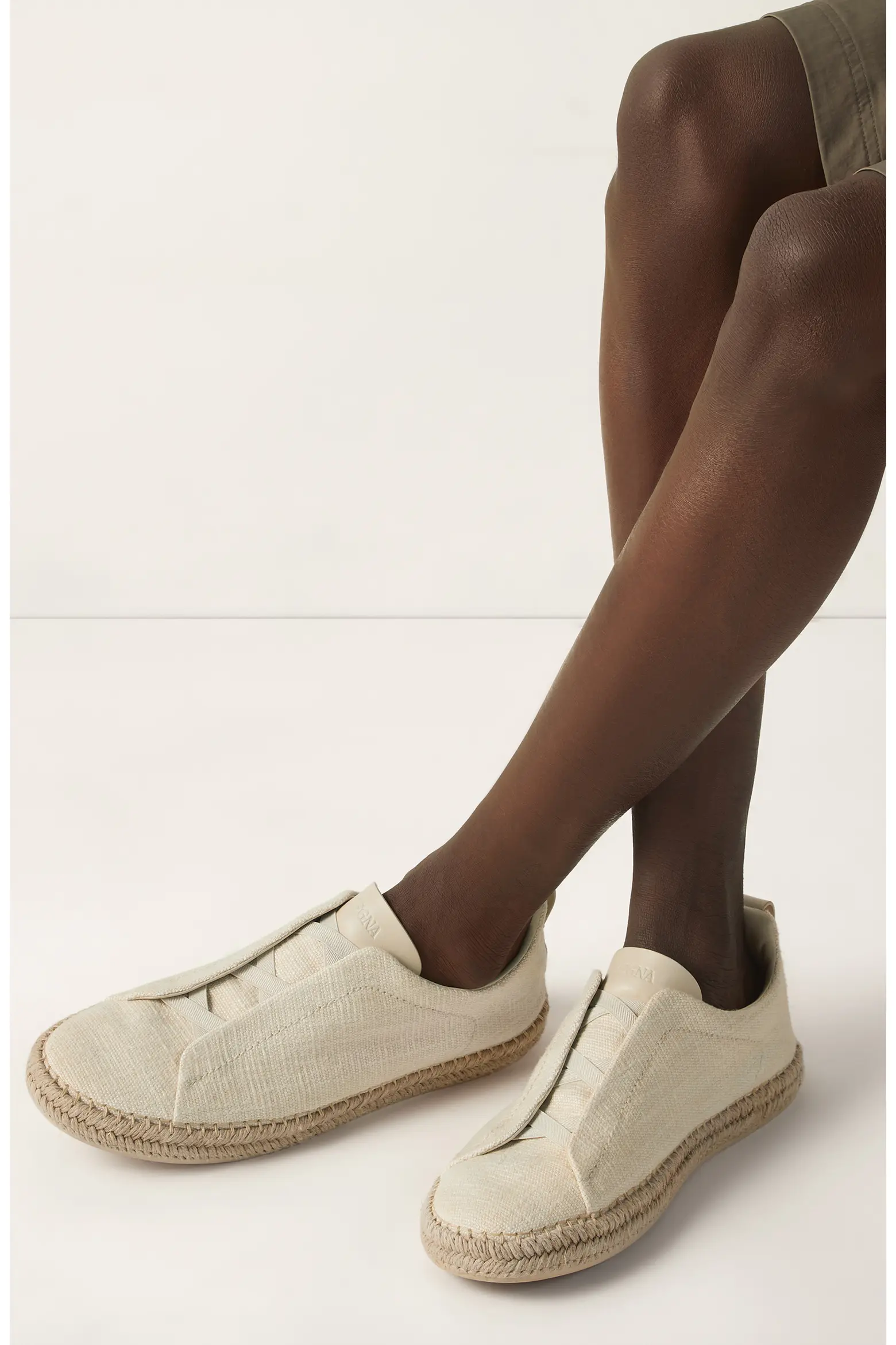 Linen & Leather Blend Triple Stitch™ Espadrille