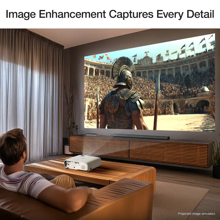 Home Cinema 980 Projector, 4,000 Lumens of Color and Brightness