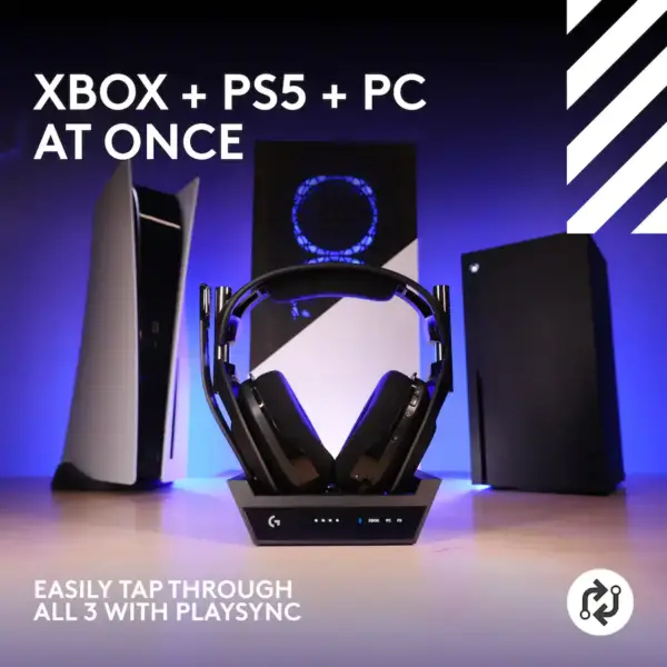 Astro A50 X LIGHTSPEED Wireless w/ PLAYSYNC Over-the-Ear Gaming Headset + Base Station for Xbox Series X|S