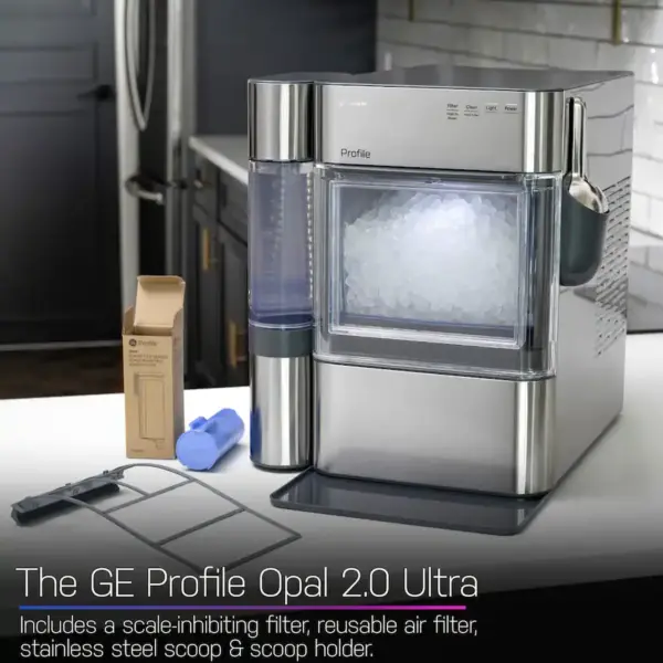 Opal 2.0 Ultra Nugget Ice Maker with Side Tank and Scale Inhibiting Filter