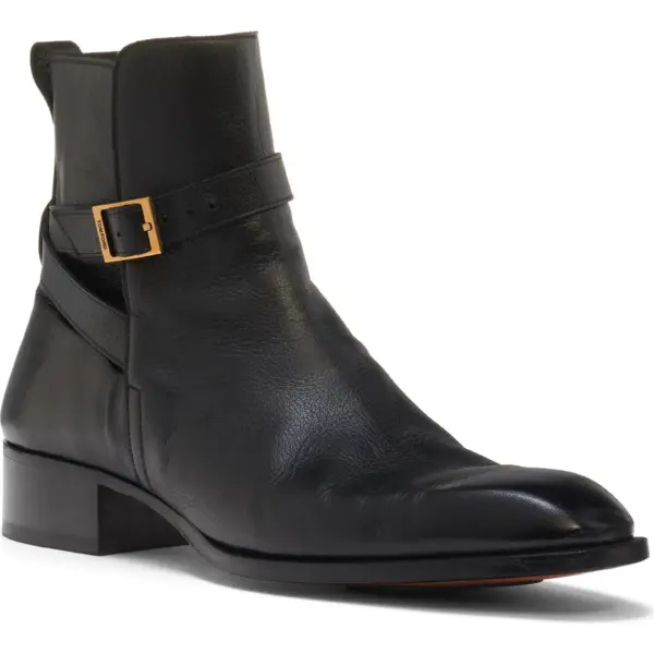 Hainut Goatskin Leather Buckle Boot