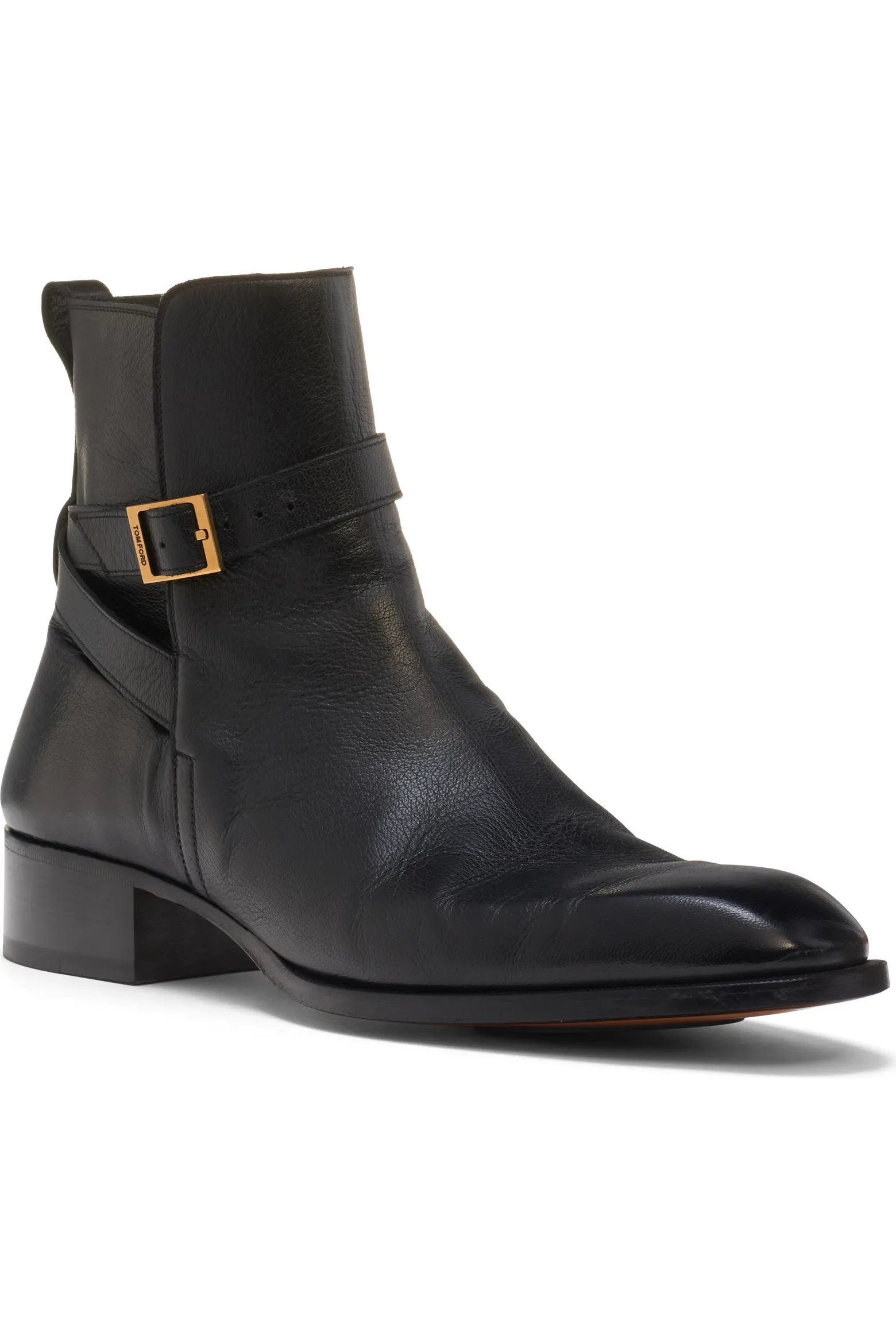 Hainut Goatskin Leather Buckle Boot