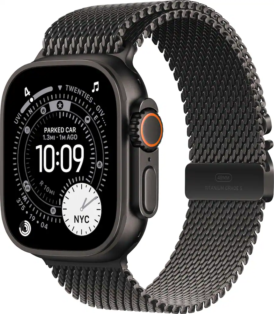 Apple Watch Ultra 3 (GPS+Cellular) 49mm Titanium Case with Titanium Milanese Loop