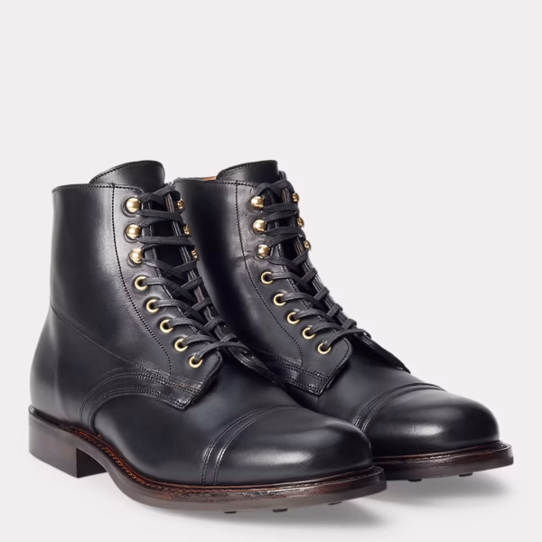 Hand-Burnished Leather Boot