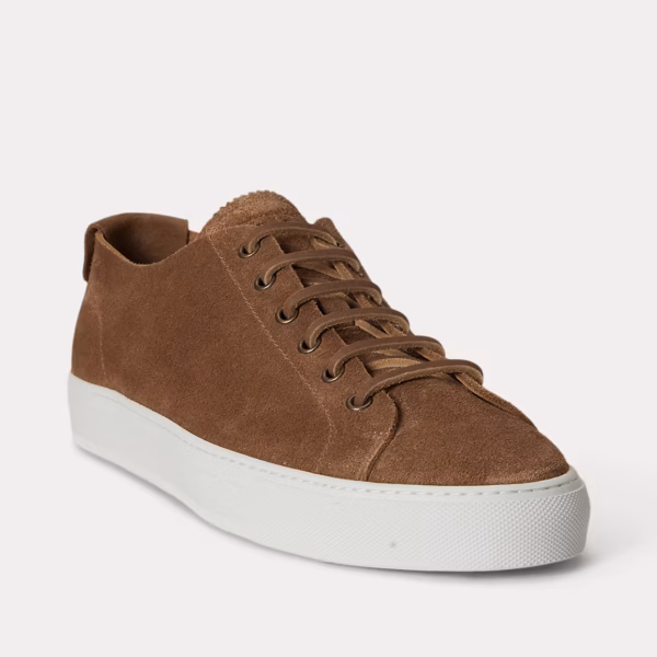 Jermain Deconstructed Calf-Suede Trainer