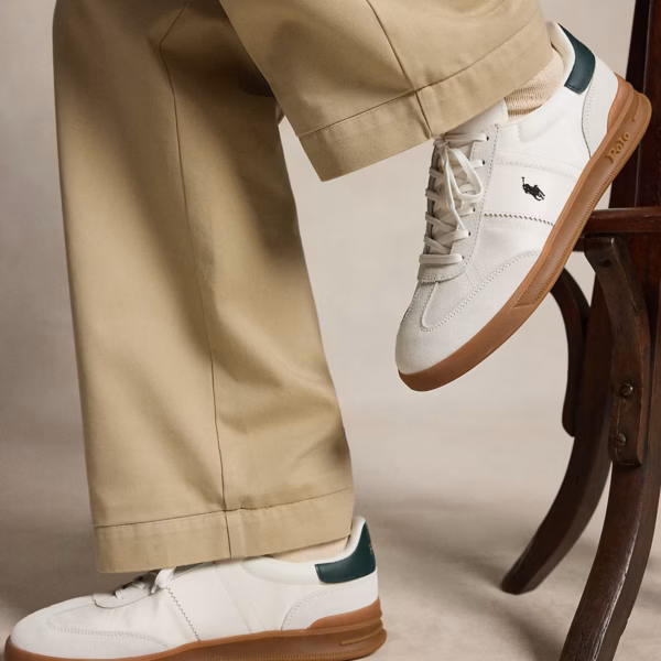 Heritage Aera Suede-Panelled Trainer
