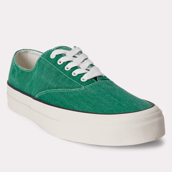 Keaton Washed Canvas Trainer