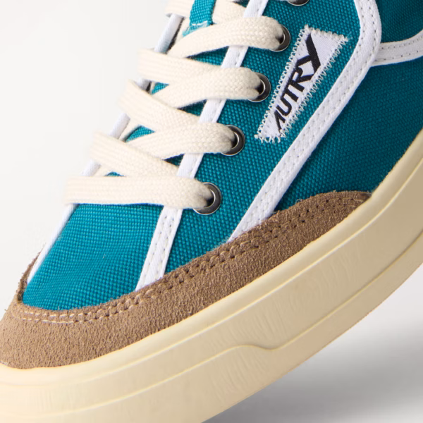 Windscape Low suede-trimmed canvas sneakers