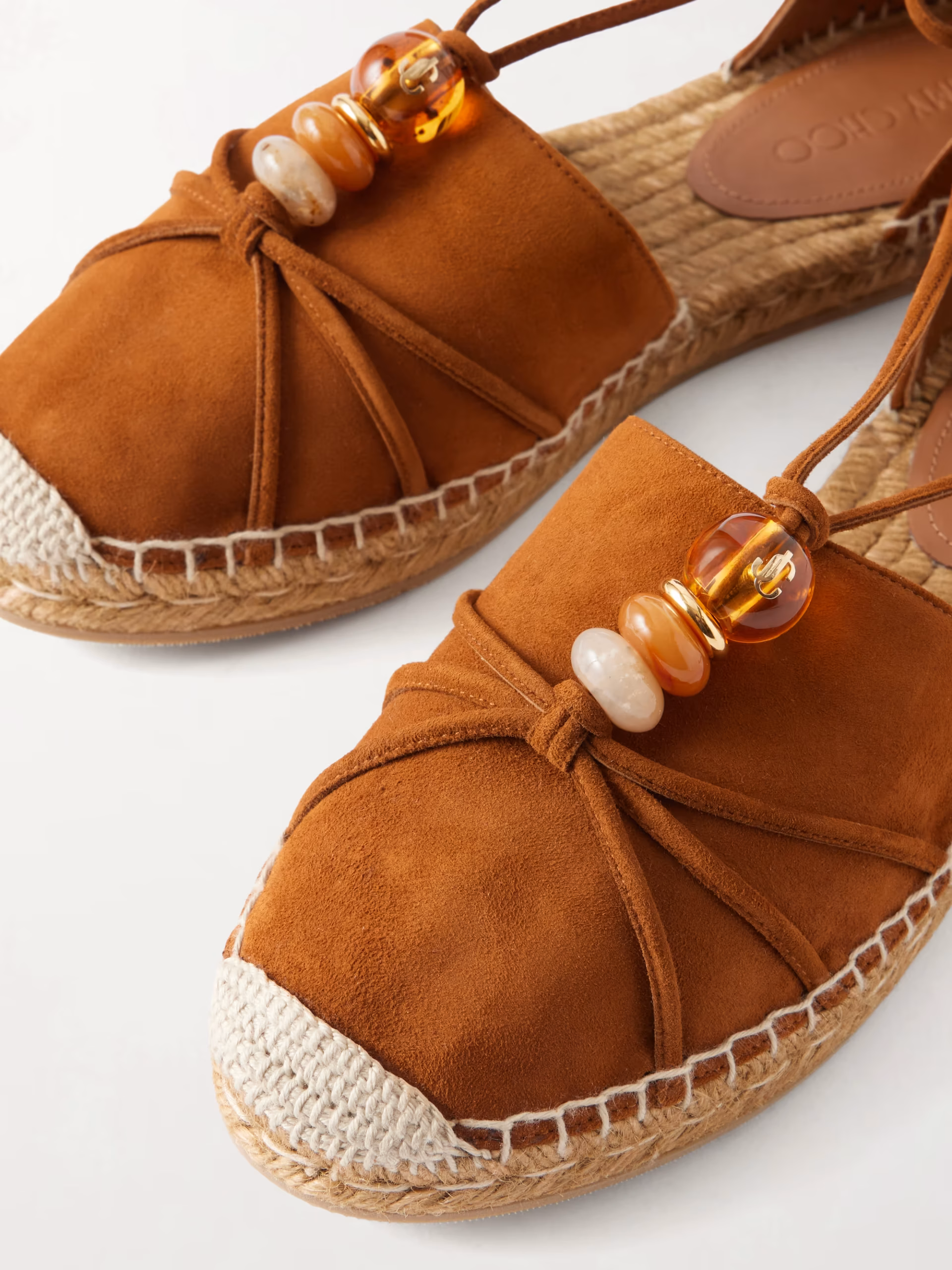 Lemi embellished suede espadrilles