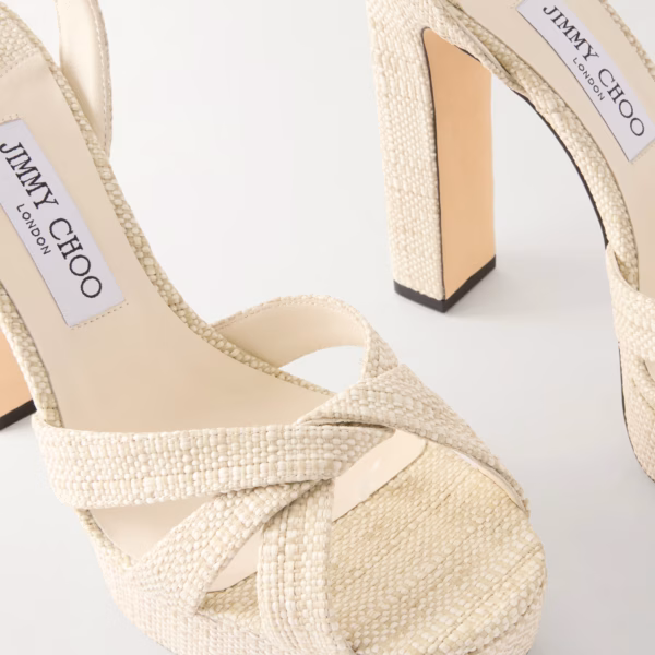Kove 120 raffia platform sandals