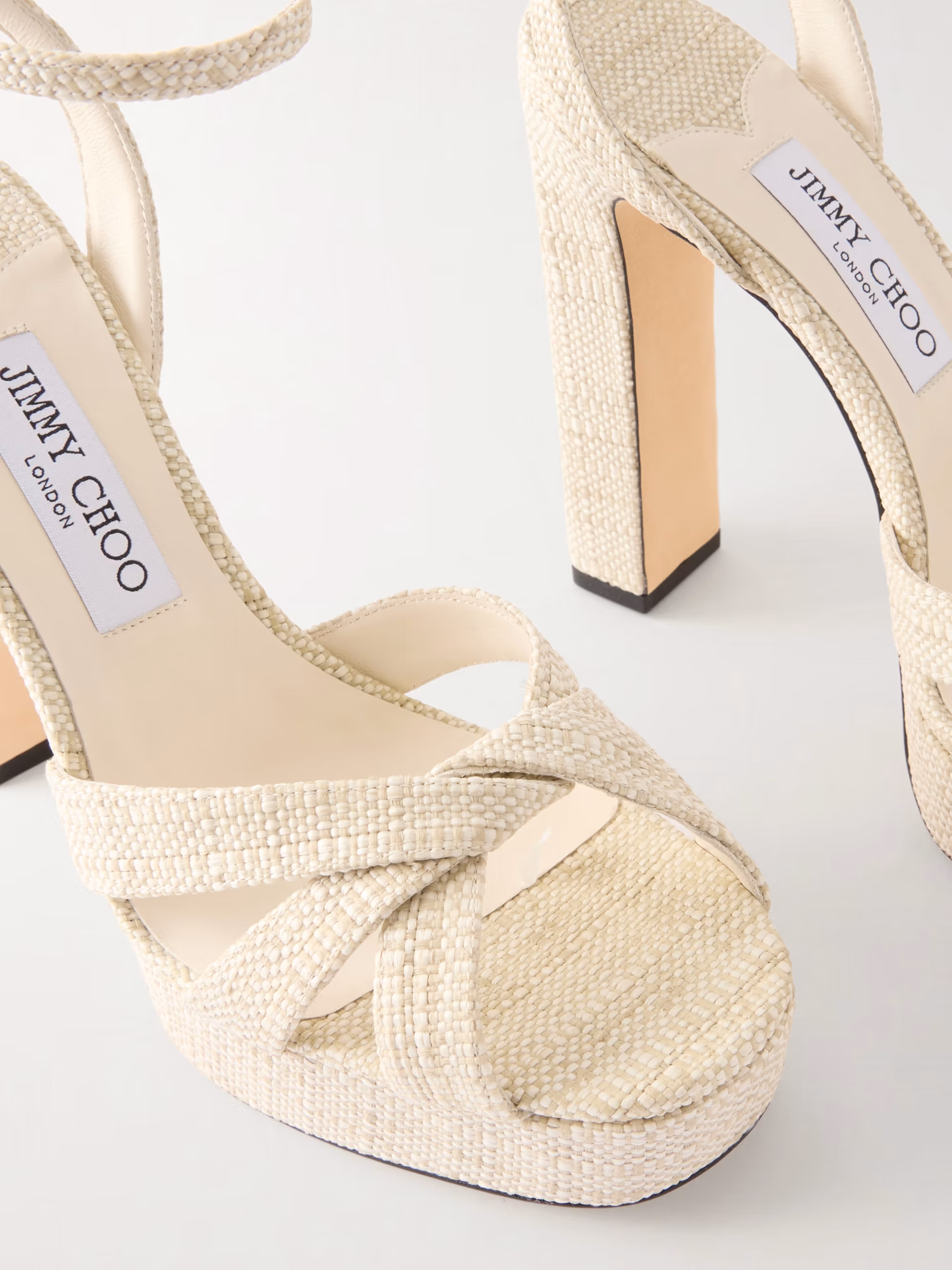 Kove 120 raffia platform sandals