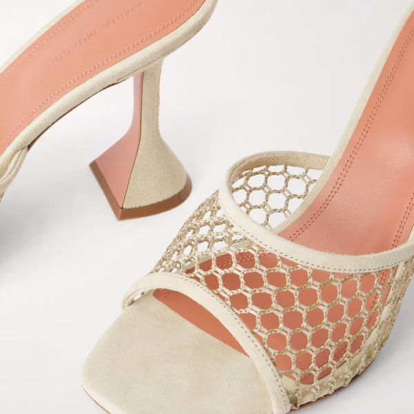 Lupita 95 mesh suede sandals