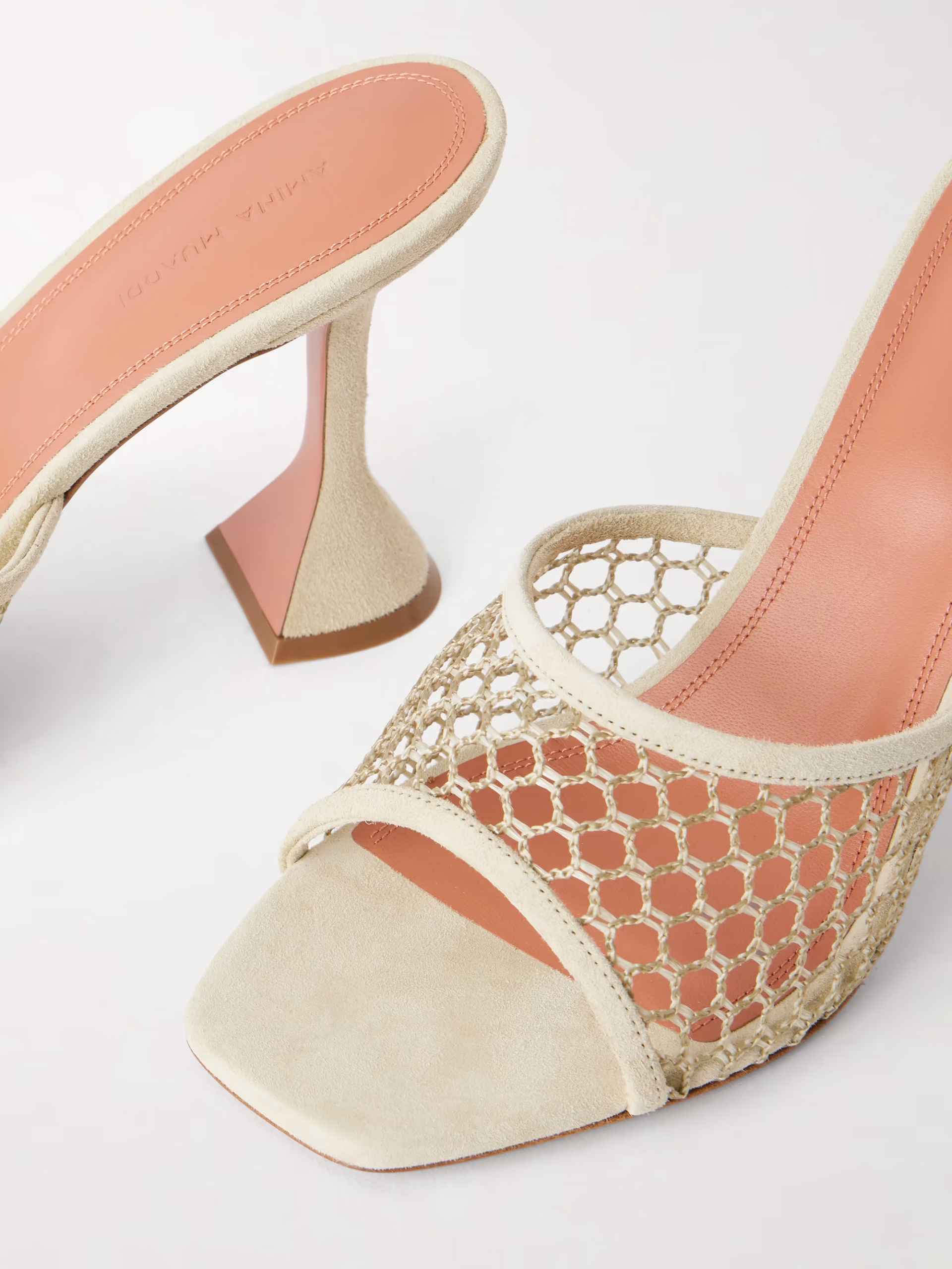 Lupita 95 mesh suede sandals