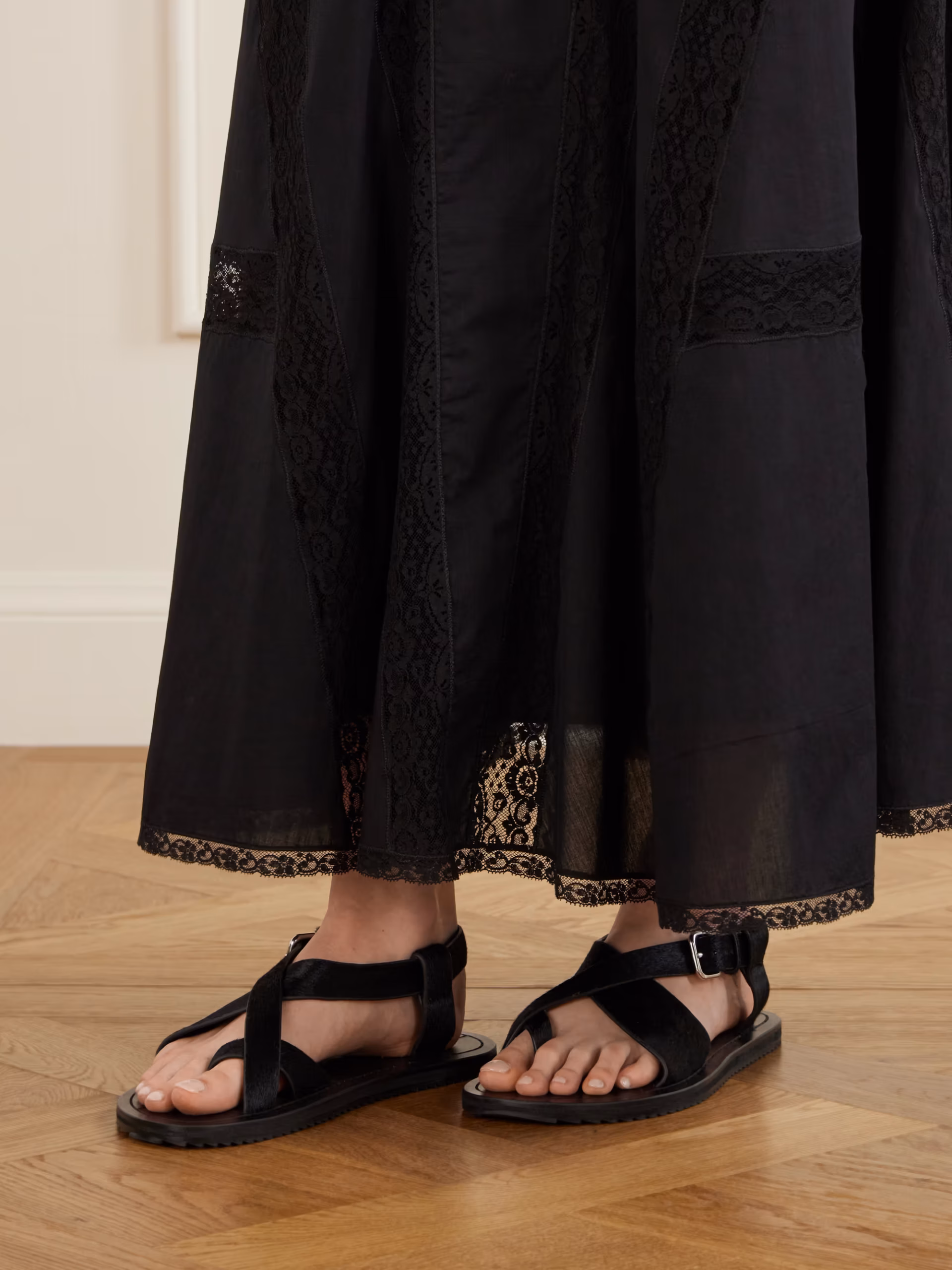 Ora pony hair sandals