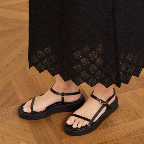 Politia leather platform sandals