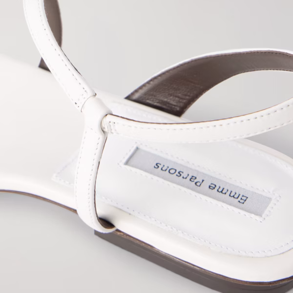 Delice leather flat sandals