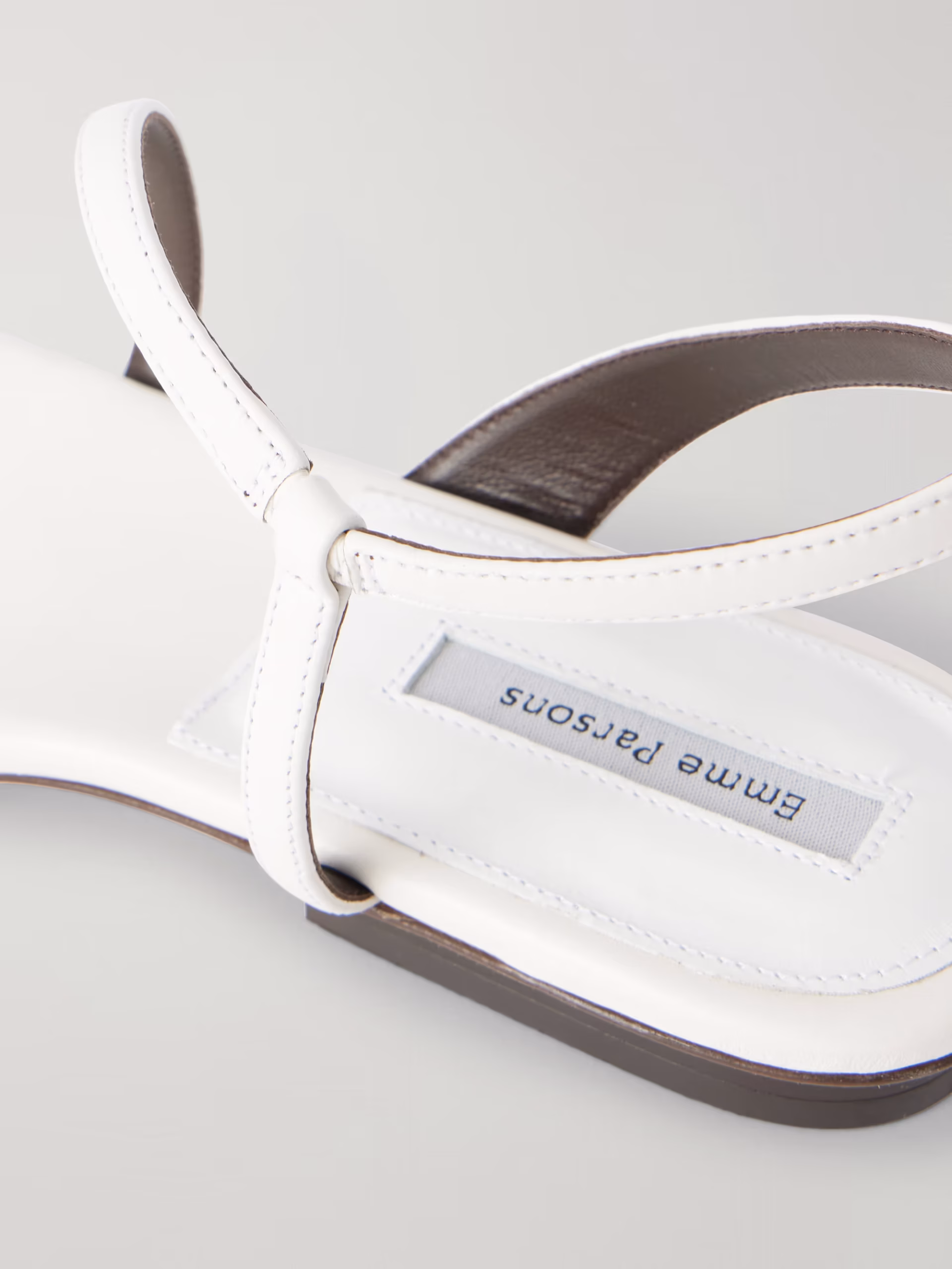 Delice leather flat sandals