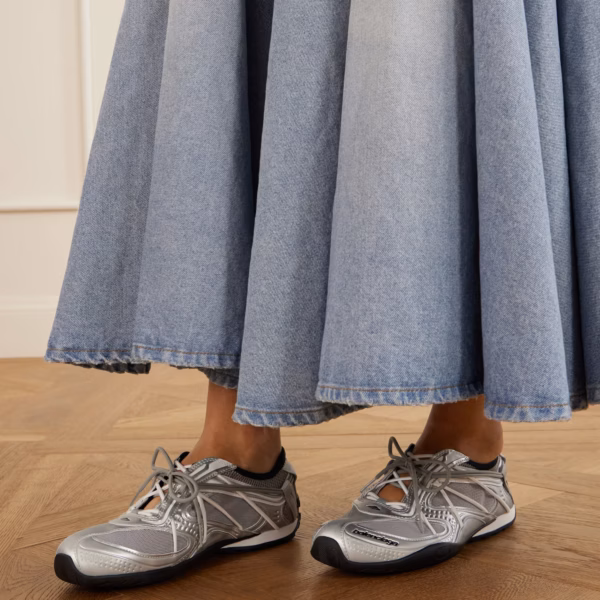 Radar rubber-trimmed slip-on sneakers