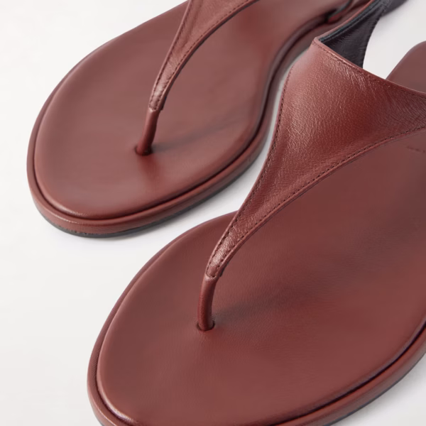 Raine leather flat sandals